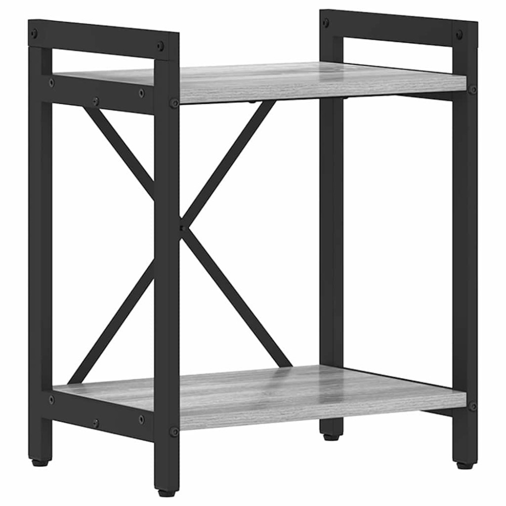 vidaXL Ράφι Βιβλίων 40 x 30 x 50 cm Επεξεργασμένο Ξύλο Γκρι sonoma