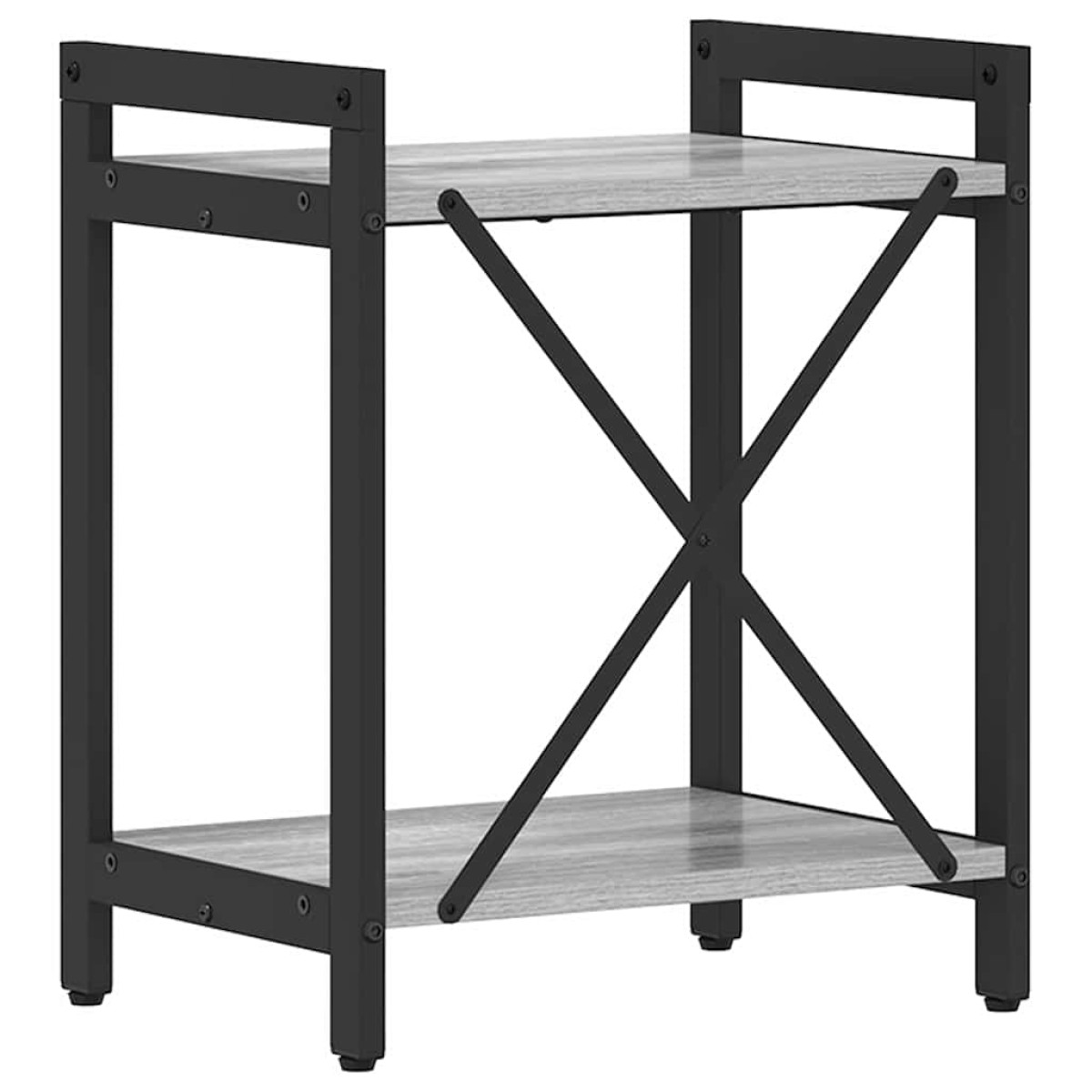 vidaXL Ράφι Βιβλίων 40 x 30 x 50 cm Επεξεργασμένο Ξύλο Γκρι sonoma