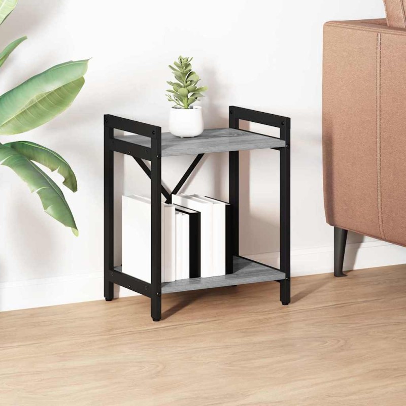 vidaXL Ράφι Βιβλίων 40 x 30 x 50 cm Επεξεργασμένο Ξύλο Γκρι sonoma