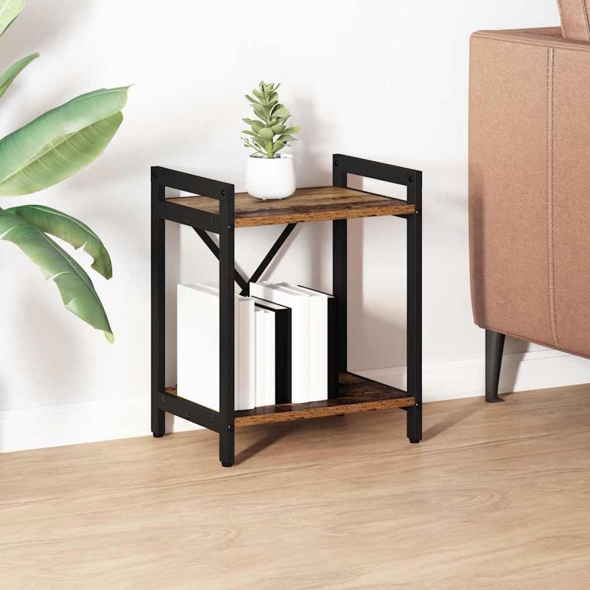 vidaXL Ράφι Βιβλίων 40 x 30 x 50 cm Επεξεργασμένο Ξύλο Παλαιό ξύλο