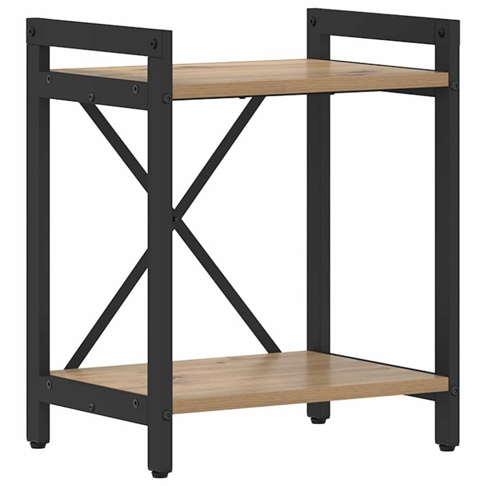 vidaXL Ράφι Βιβλίων 40 x 30 x 50 cm Επεξεργασμένο Ξύλο Artisan Oak