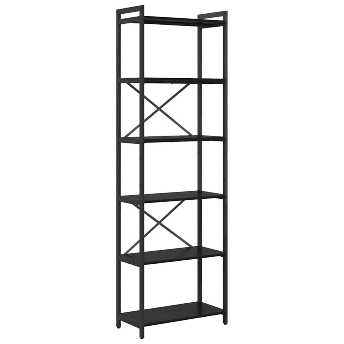vidaXL Ράφι Βιβλίων 60 x 30 x 189,5 εκ Επεξεργασμένο Ξύλο Μαύρη Οξυά