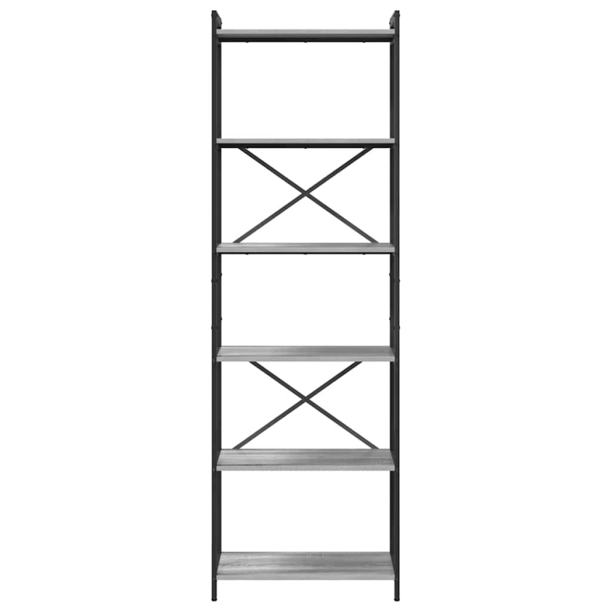 vidaXL Ράφι Βιβλίων 60 x 30 x 189,5 εκ Επεξεργασμένο Ξύλο Γκρι sonoma