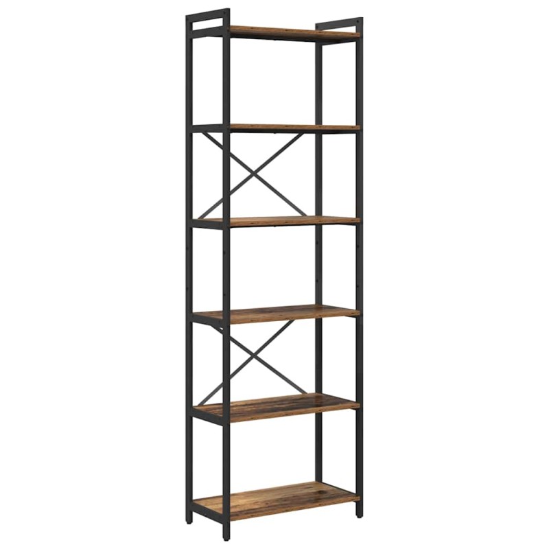 vidaXL Ράφι Βιβλίων 60 x 30 x 189,5 εκ Επεξεργασμένο Ξύλο Παλαιό ξύλο