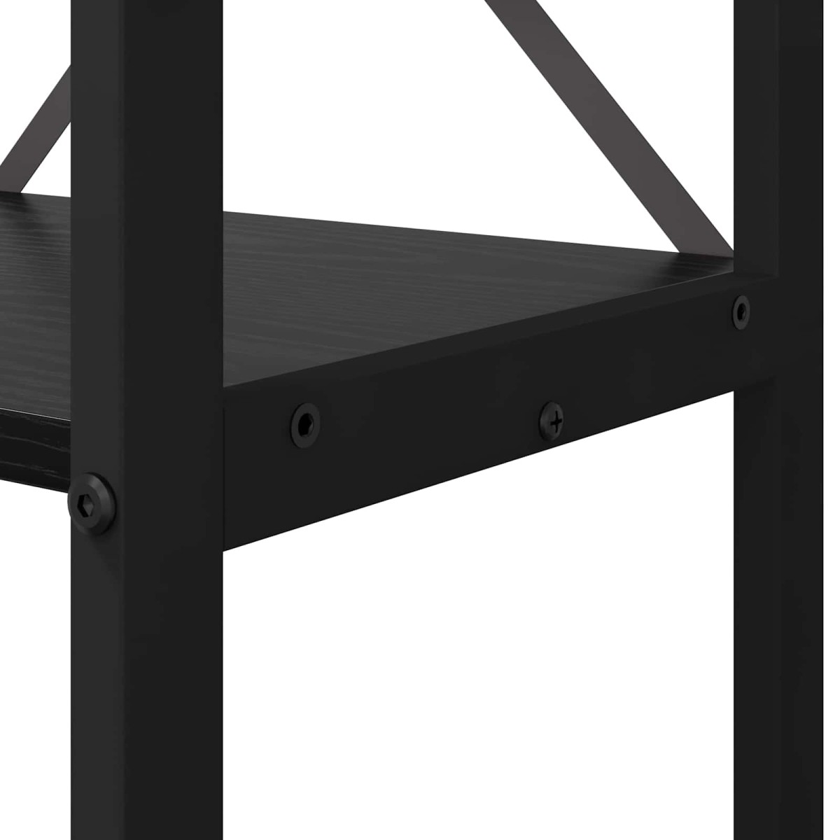 vidaXL Ράφι Βιβλίων 60 x 30 x 155 εκ Επεξεργασμένο Ξύλο Μαύρη Οξυά