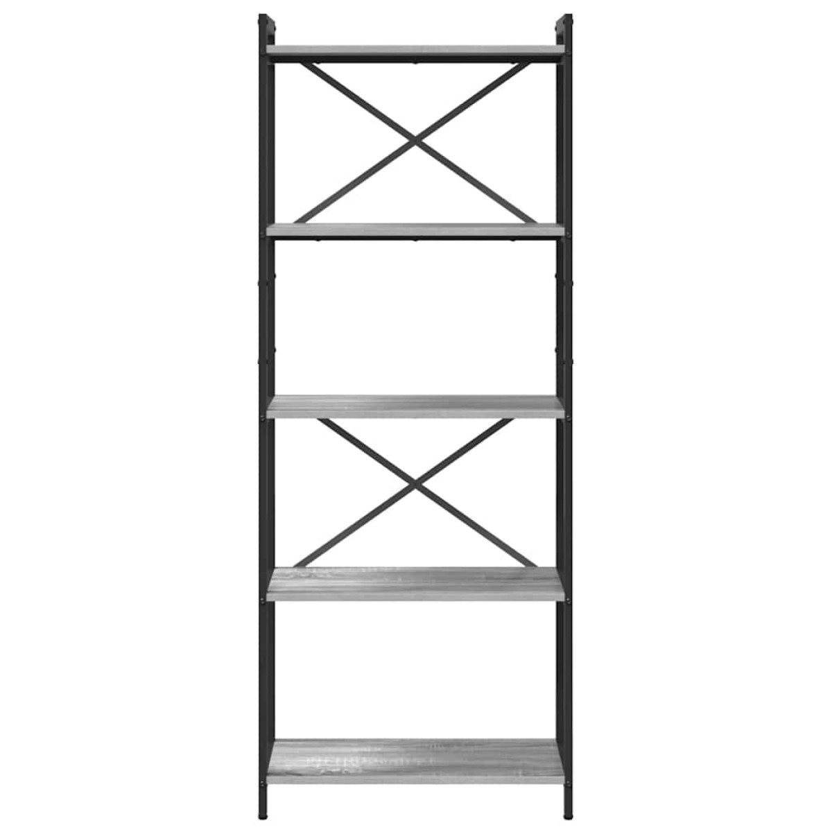 vidaXL Ράφι Βιβλίων 60 x 30 x 155 εκ Επεξεργασμένο Ξύλο Γκρι sonoma