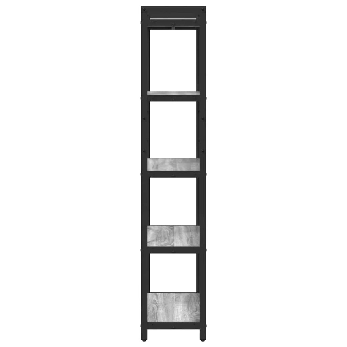 vidaXL Ράφι Βιβλίων 60 x 30 x 155 εκ Επεξεργασμένο Ξύλο Γκρι sonoma