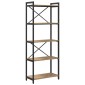 vidaXL Ράφι Βιβλίων 60 x 30 x 155 εκ Επεξεργασμένο Ξύλο Artisan Oak