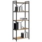 vidaXL Ράφι Βιβλίων 60 x 30 x 155 εκ Επεξεργασμένο Ξύλο Artisan Oak