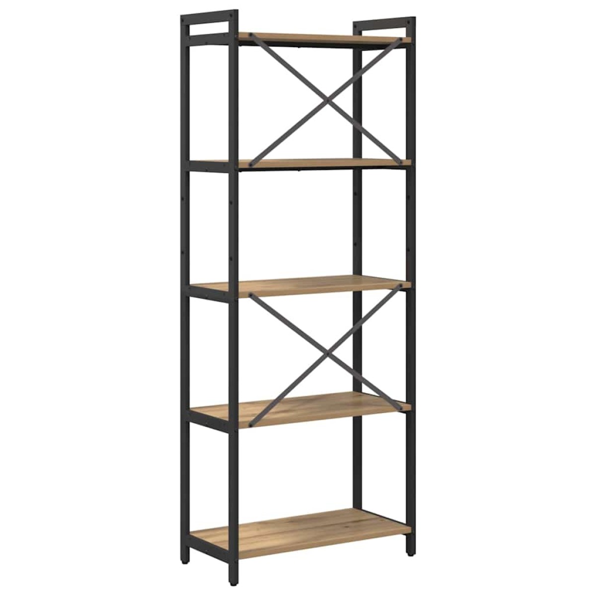 vidaXL Ράφι Βιβλίων 60 x 30 x 155 εκ Επεξεργασμένο Ξύλο Artisan Oak