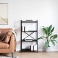 vidaXL Ράφι Βιβλίων 60 x 30 x 120 εκ Επεξεργασμένο Ξύλο Μαύρη Οξυά