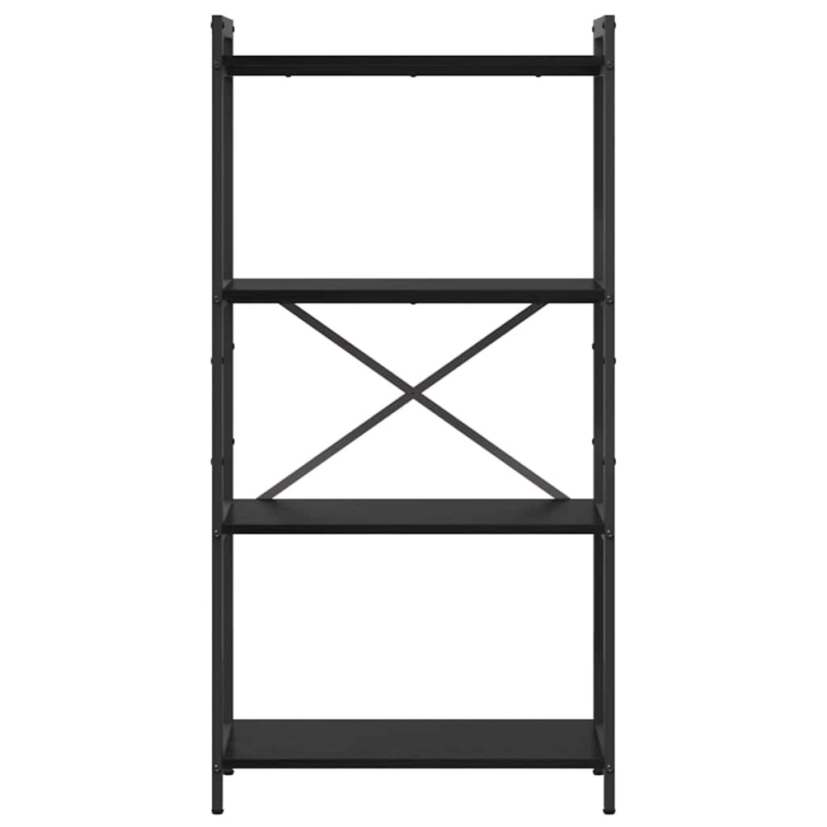 vidaXL Ράφι Βιβλίων 60 x 30 x 120 εκ Επεξεργασμένο Ξύλο Μαύρη Οξυά