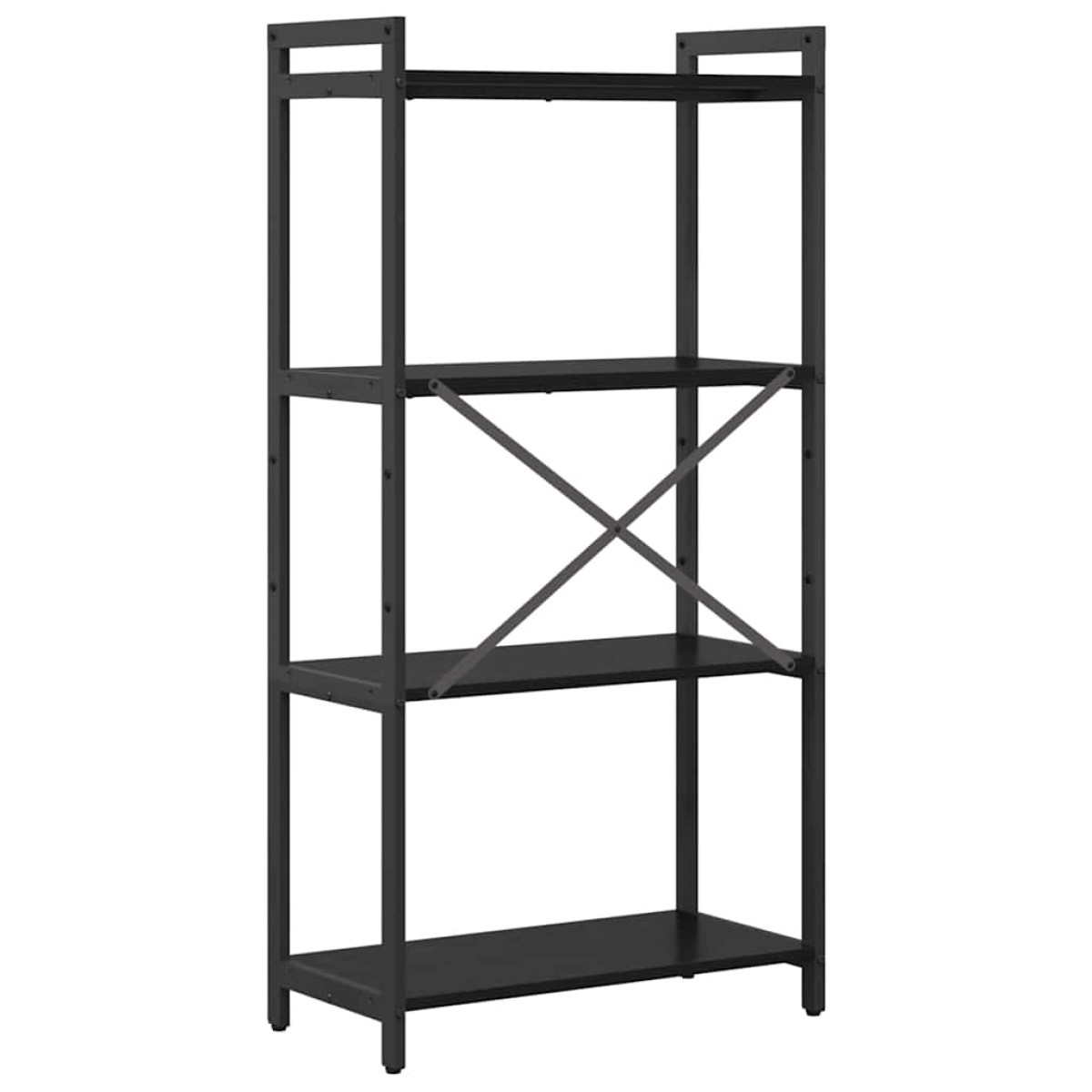 vidaXL Ράφι Βιβλίων 60 x 30 x 120 εκ Επεξεργασμένο Ξύλο Μαύρη Οξυά