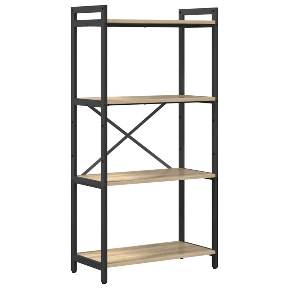 vidaXL Ράφι Βιβλίων 60 x 30 x 120 εκ Επεξεργασμένο Ξύλο Δρύς Sonoma