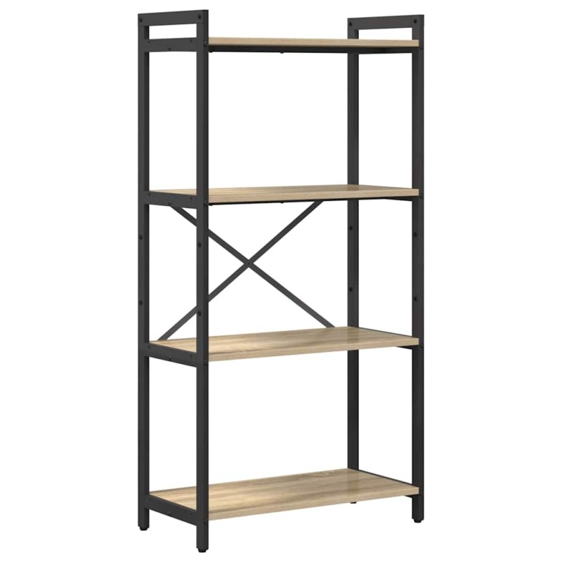 vidaXL Ράφι Βιβλίων 60 x 30 x 120 εκ Επεξεργασμένο Ξύλο Δρύς Sonoma