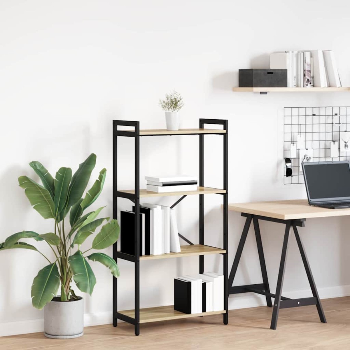 vidaXL Ράφι Βιβλίων 60 x 30 x 120 εκ Επεξεργασμένο Ξύλο Δρύς Sonoma