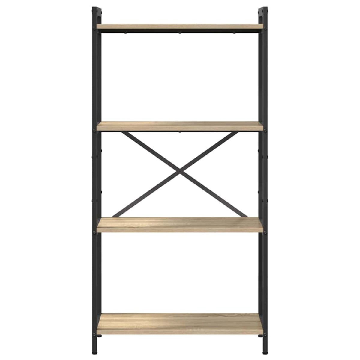 vidaXL Ράφι Βιβλίων 60 x 30 x 120 εκ Επεξεργασμένο Ξύλο Δρύς Sonoma