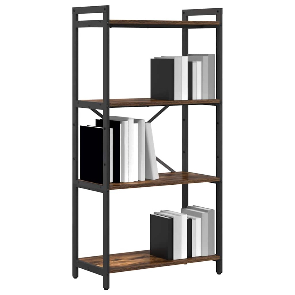 vidaXL Ράφι Βιβλίων 60 x 30 x 120 εκ Επεξεργασμένο Ξύλο Καπνιστό Δρύς