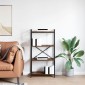 vidaXL Ράφι Βιβλίων 60 x 30 x 120 εκ Επεξεργασμένο Ξύλο Καπνιστό Δρύς