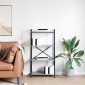vidaXL Ράφι Βιβλίων 60 x 30 x 120 εκ Επεξεργασμένο Ξύλο Γκρι sonoma