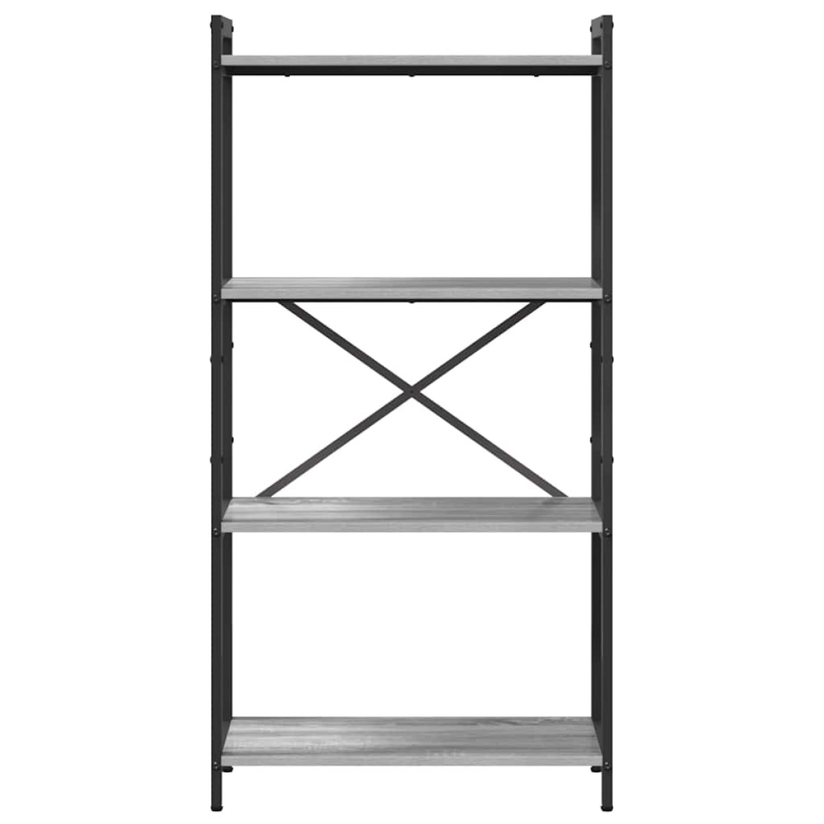 vidaXL Ράφι Βιβλίων 60 x 30 x 120 εκ Επεξεργασμένο Ξύλο Γκρι sonoma