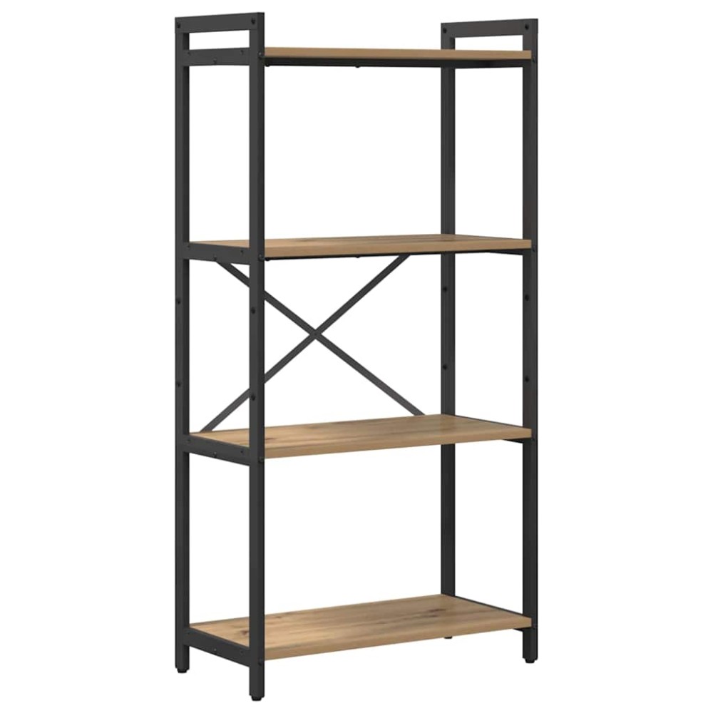 vidaXL Ράφι Βιβλίων 60 x 30 x 120 εκ Επεξεργασμένο Ξύλο Artisan Oak