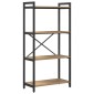 vidaXL Ράφι Βιβλίων 60 x 30 x 120 εκ Επεξεργασμένο Ξύλο Artisan Oak