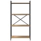 vidaXL Ράφι Βιβλίων 60 x 30 x 120 εκ Επεξεργασμένο Ξύλο Artisan Oak