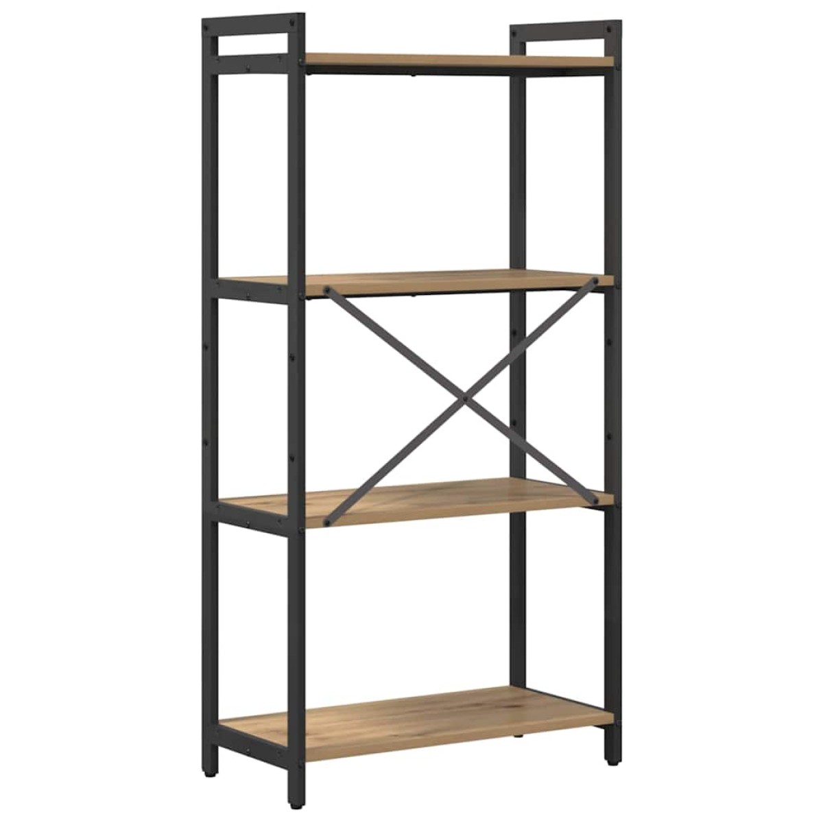 vidaXL Ράφι Βιβλίων 60 x 30 x 120 εκ Επεξεργασμένο Ξύλο Artisan Oak