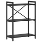 vidaXL Ράφι Βιβλίων 60 x 30 x 85 cm Επεξεργασμένο Ξύλο Μαύρη Οξυά