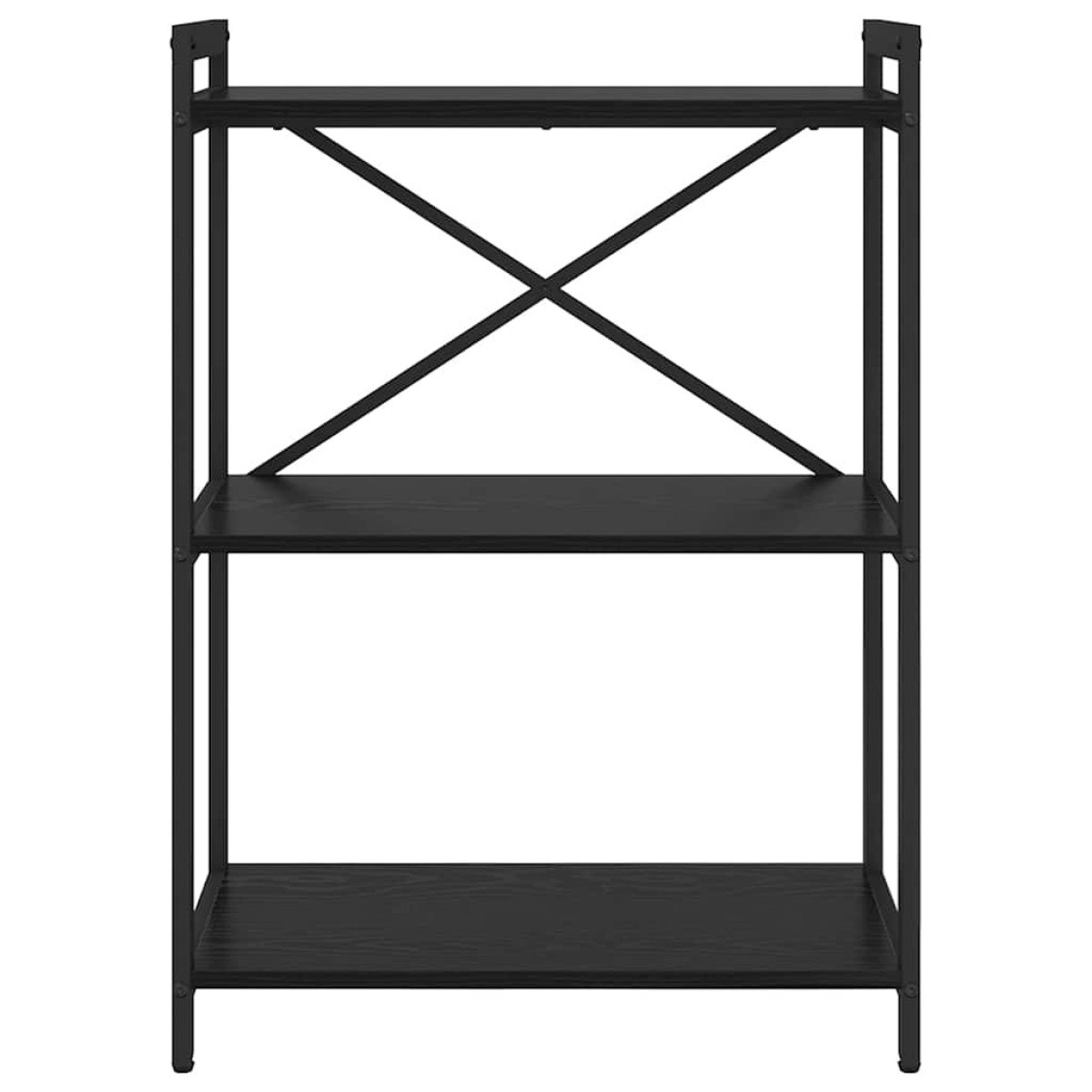 vidaXL Ράφι Βιβλίων 60 x 30 x 85 cm Επεξεργασμένο Ξύλο Μαύρη Οξυά