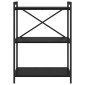 vidaXL Ράφι Βιβλίων 60 x 30 x 85 cm Επεξεργασμένο Ξύλο Μαύρη Οξυά