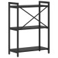 vidaXL Ράφι Βιβλίων 60 x 30 x 85 cm Επεξεργασμένο Ξύλο Μαύρη Οξυά