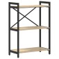 vidaXL Ράφι Βιβλίων 60 x 30 x 85 cm Επεξεργασμένο Ξύλο Δρύς Sonoma