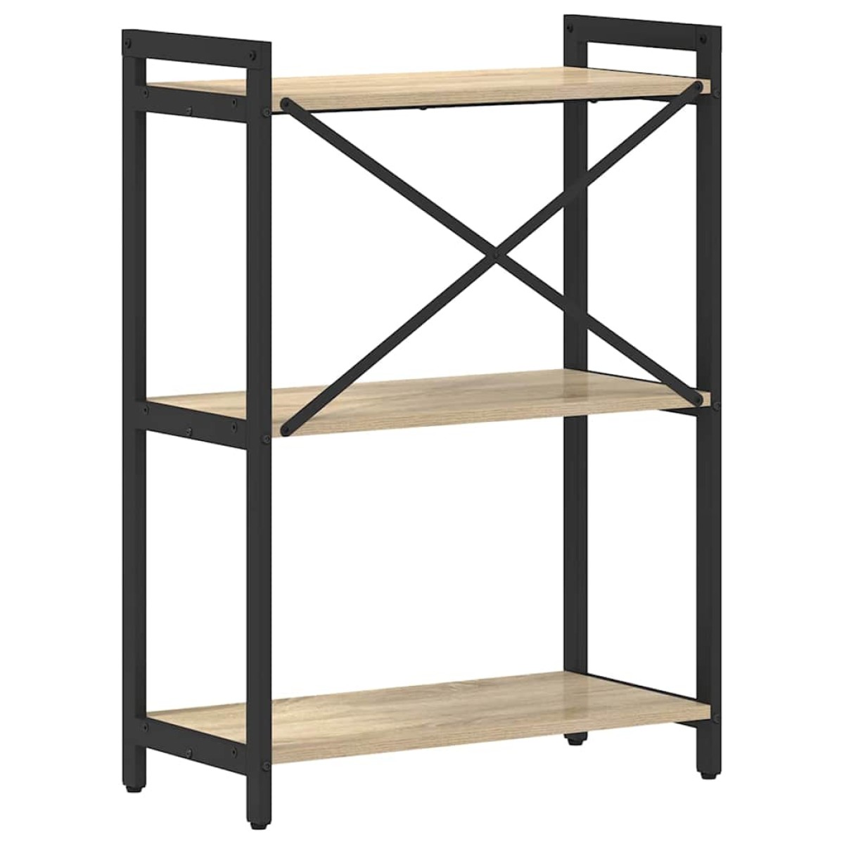 vidaXL Ράφι Βιβλίων 60 x 30 x 85 cm Επεξεργασμένο Ξύλο Δρύς Sonoma