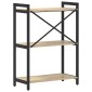 vidaXL Ράφι Βιβλίων 60 x 30 x 85 cm Επεξεργασμένο Ξύλο Δρύς Sonoma