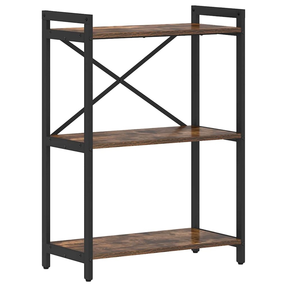 vidaXL Ράφι Βιβλίων 60 x 30 x 85 cm Επεξεργασμένο Ξύλο Καπνιστό Δρύς