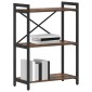 vidaXL Ράφι Βιβλίων 60 x 30 x 85 cm Επεξεργασμένο Ξύλο Καπνιστό Δρύς