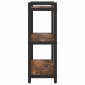 vidaXL Ράφι Βιβλίων 60 x 30 x 85 cm Επεξεργασμένο Ξύλο Καπνιστό Δρύς
