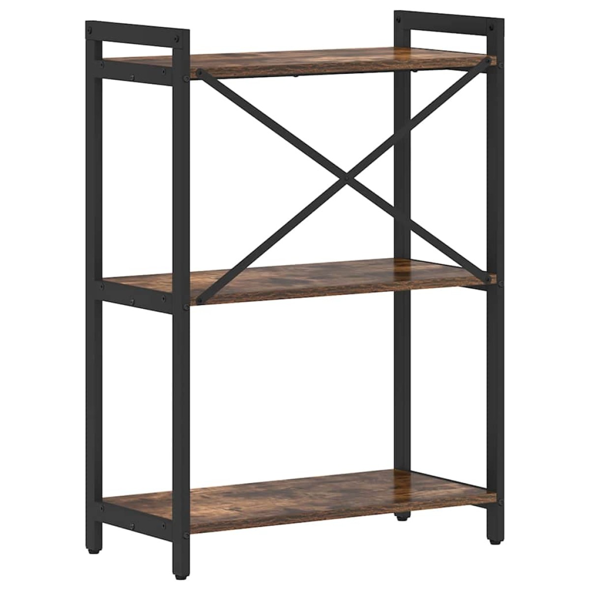 vidaXL Ράφι Βιβλίων 60 x 30 x 85 cm Επεξεργασμένο Ξύλο Καπνιστό Δρύς