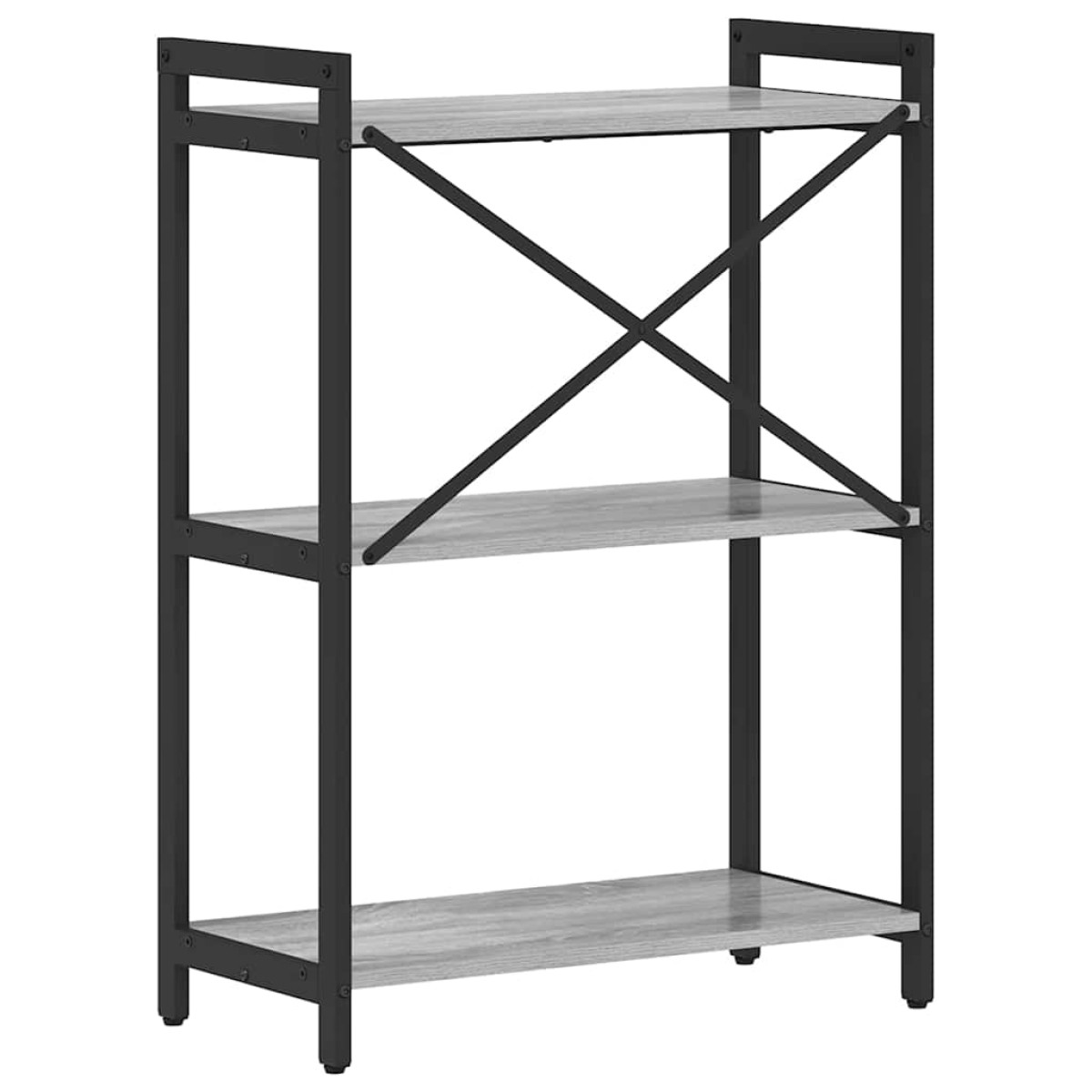 vidaXL Ράφι Βιβλίων 60 x 30 x 85 cm Επεξεργασμένο Ξύλο Γκρι sonoma