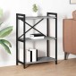vidaXL Ράφι Βιβλίων 60 x 30 x 85 cm Επεξεργασμένο Ξύλο Γκρι sonoma