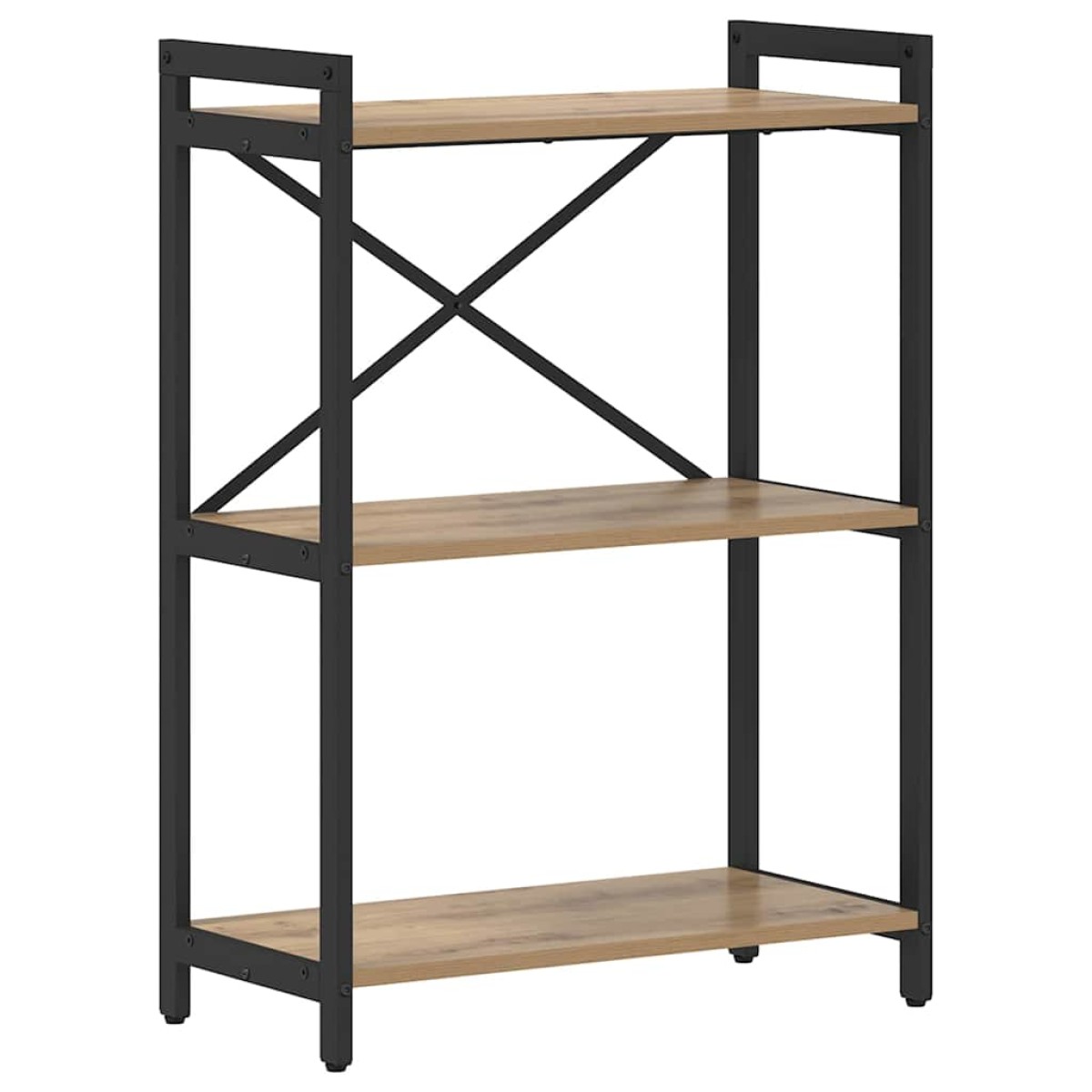 vidaXL Ράφι Βιβλίων 60 x 30 x 85 cm Επεξεργασμένο Ξύλο Artisan Oak