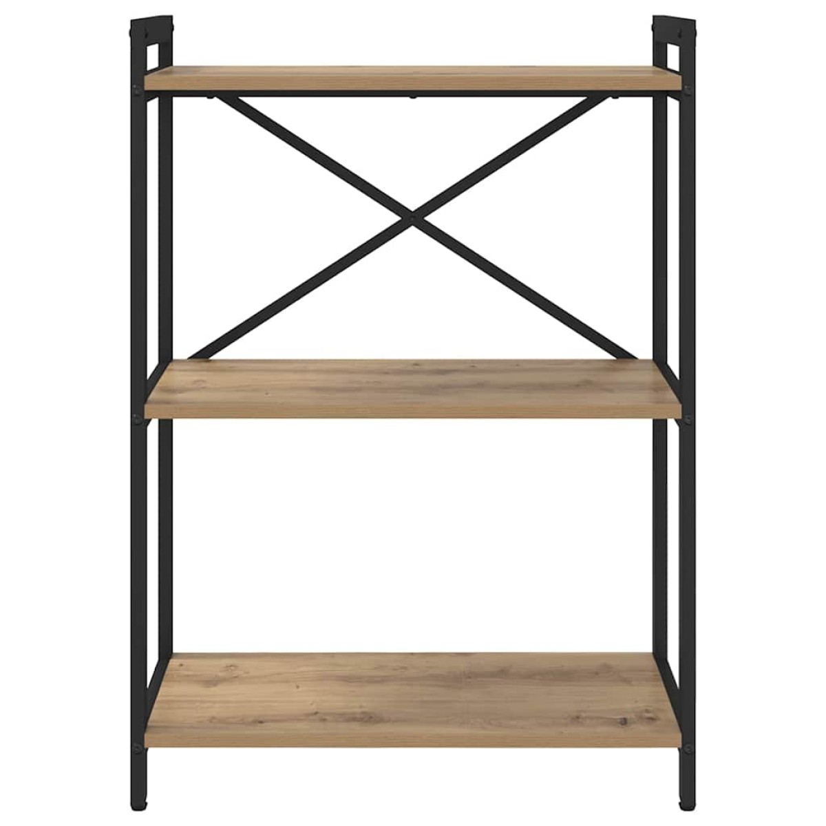 vidaXL Ράφι Βιβλίων 60 x 30 x 85 cm Επεξεργασμένο Ξύλο Artisan Oak