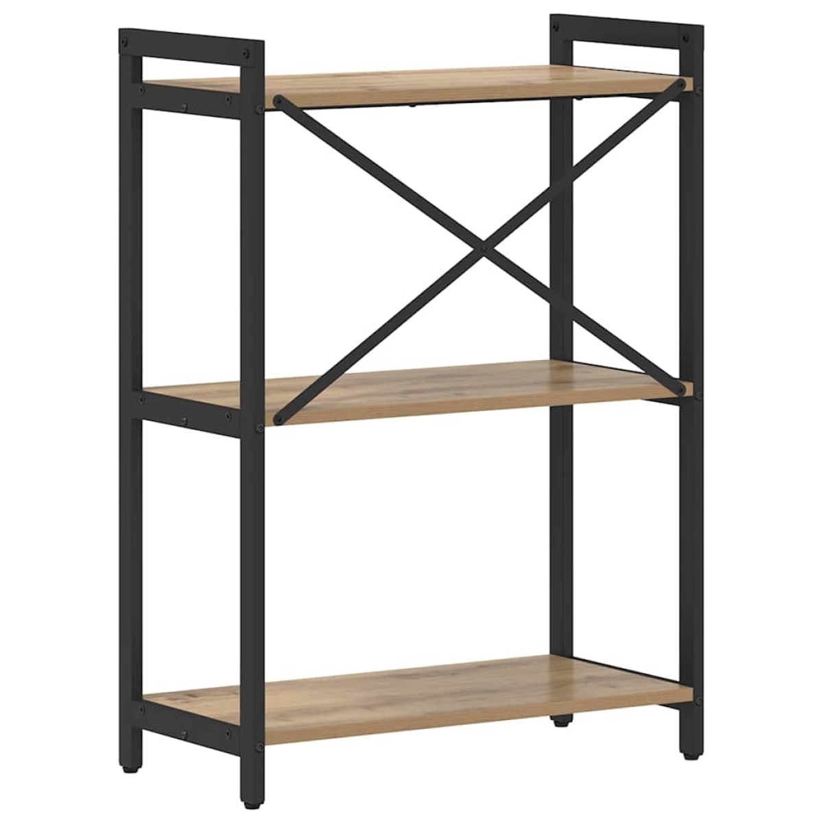 vidaXL Ράφι Βιβλίων 60 x 30 x 85 cm Επεξεργασμένο Ξύλο Artisan Oak
