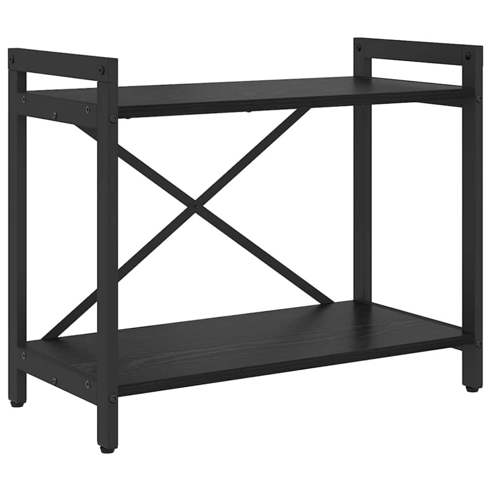 vidaXL Ράφι Βιβλίων 60 x 30 x 50 εκ. Επεξεργασμένο Ξύλο Μαύρη Οξυά