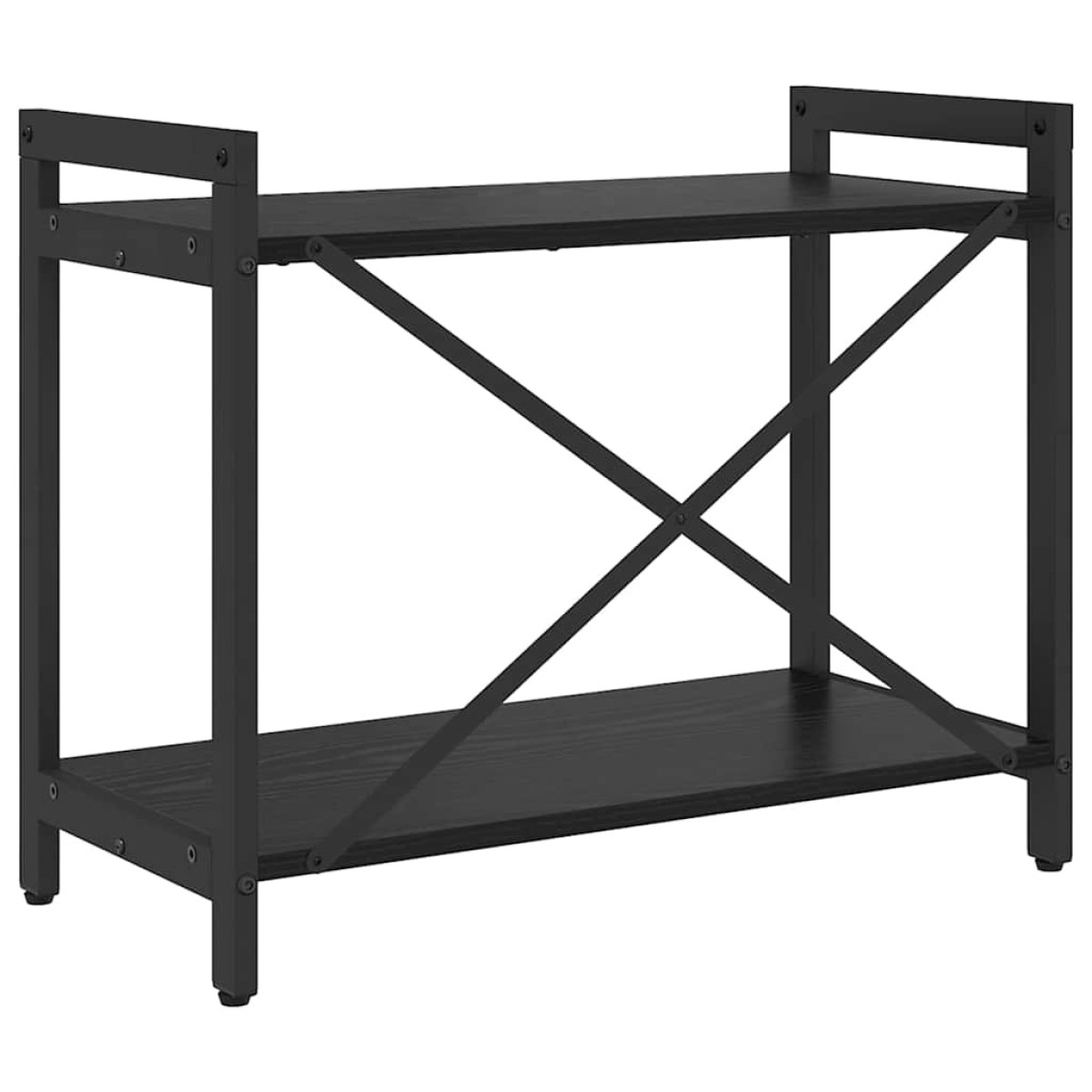 vidaXL Ράφι Βιβλίων 60 x 30 x 50 εκ. Επεξεργασμένο Ξύλο Μαύρη Οξυά