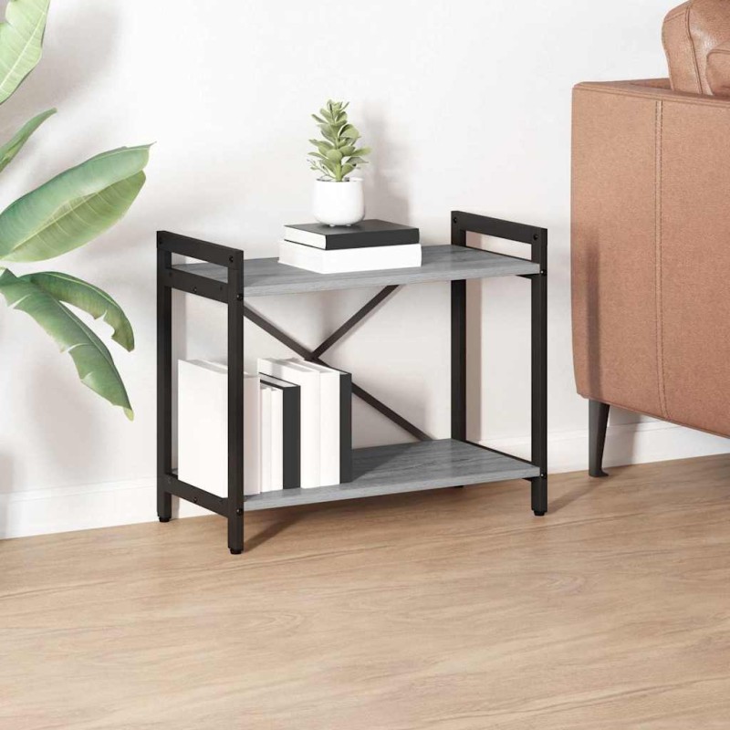 vidaXL Ράφι Βιβλίων 60 x 30 x 50 εκ. Επεξεργασμένο Ξύλο Γκρι sonoma