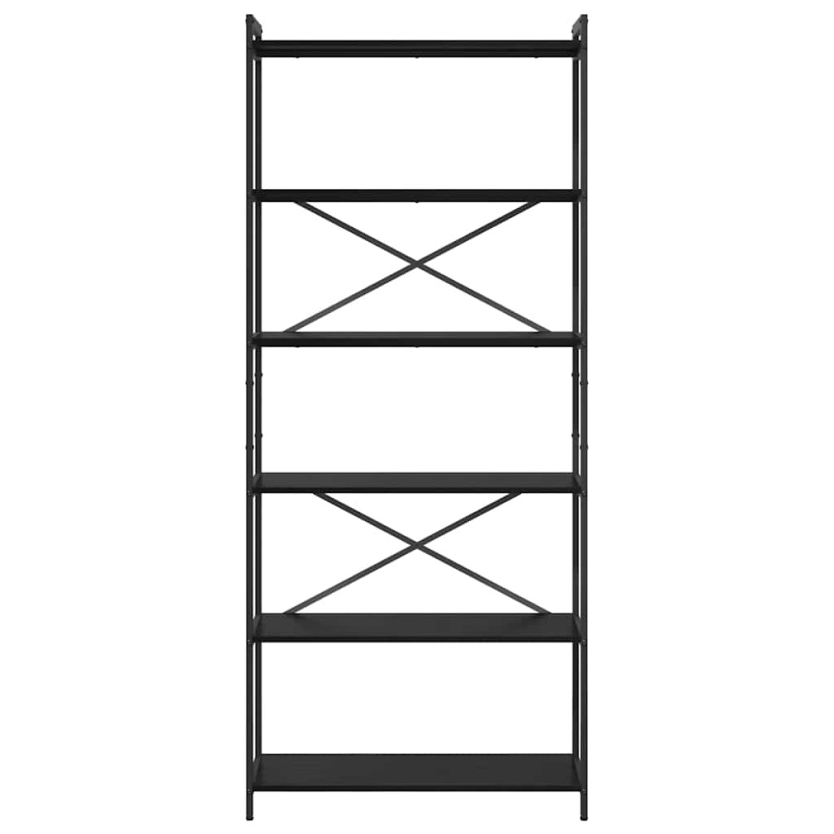 vidaXL Ράφι Βιβλίων 80 x 30 x 189,5 εκ Επεξεργασμένο Ξύλο Μαύρη Οξυά