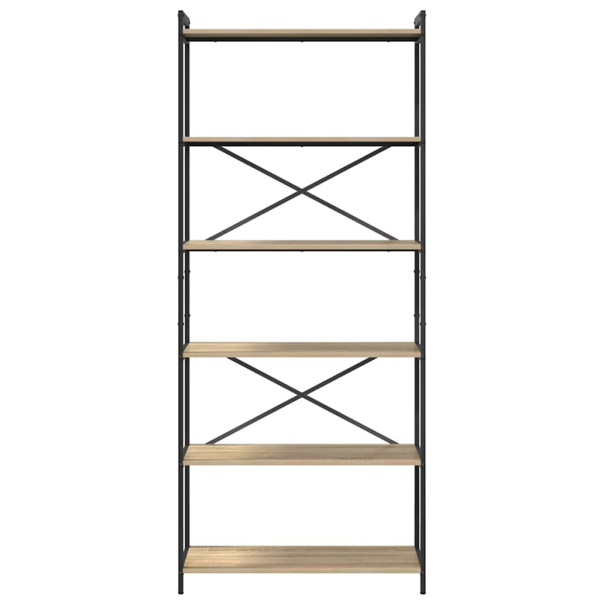 vidaXL Ράφι Βιβλίων 80 x 30 x 189,5 εκ Επεξεργασμένο Ξύλο Δρύς Sonoma